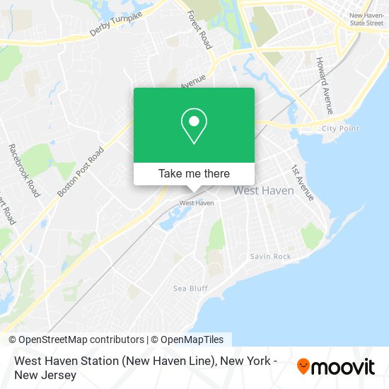 Mapa de West Haven Station (New Haven Line)