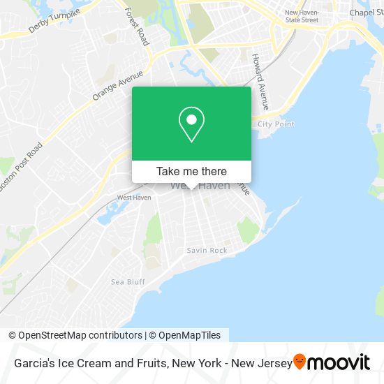 Garcia's Ice Cream and Fruits map