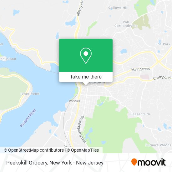 Mapa de Peekskill Grocery