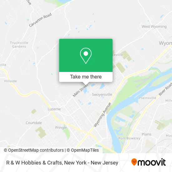 R & W Hobbies & Crafts map