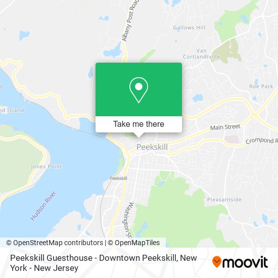 Mapa de Peekskill Guesthouse - Downtown Peekskill