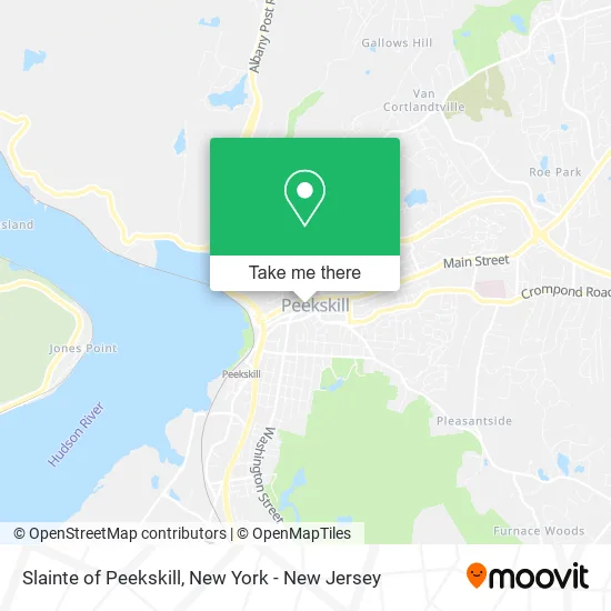 Slainte of Peekskill map