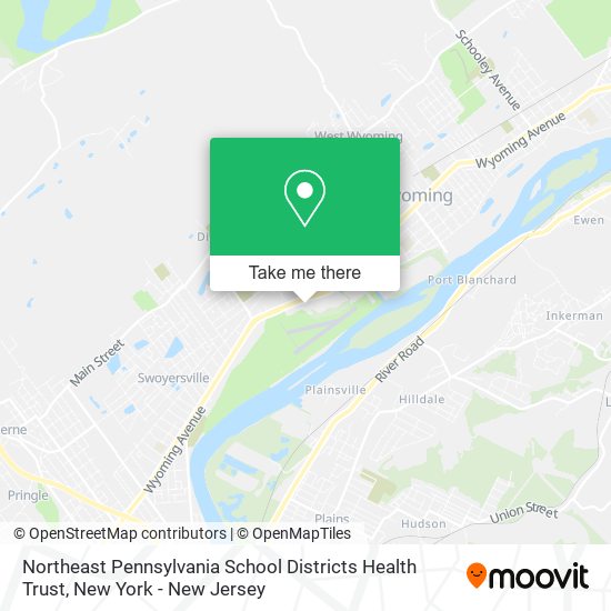 Mapa de Northeast Pennsylvania School Districts Health Trust