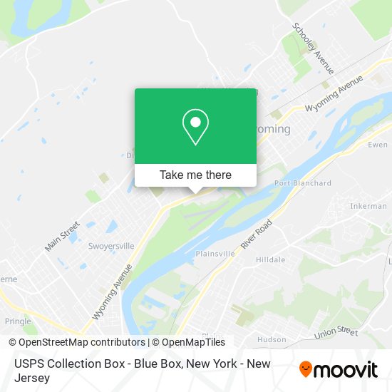 USPS Collection Box - Blue Box map
