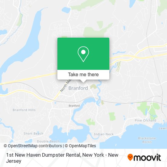 1st New Haven Dumpster Rental map
