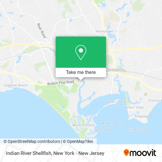 Indian River Shellfish map