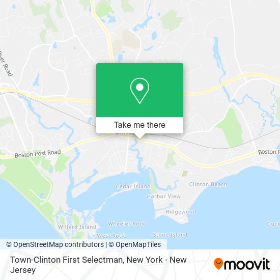 Town-Clinton First Selectman map