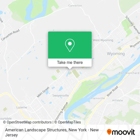 American Landscape Structures map