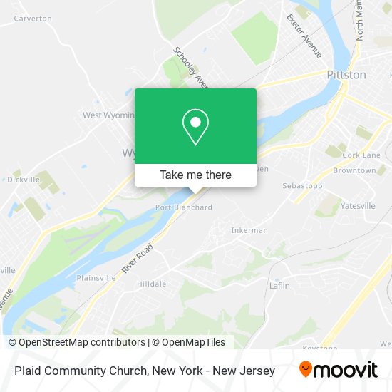 Plaid Community Church map