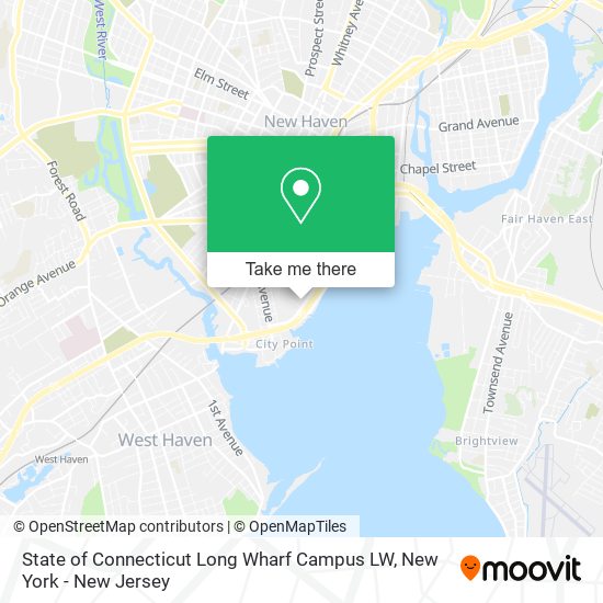 State of Connecticut Long Wharf Campus LW map