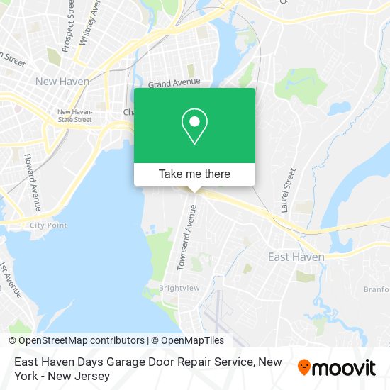 East Haven Days Garage Door Repair Service map