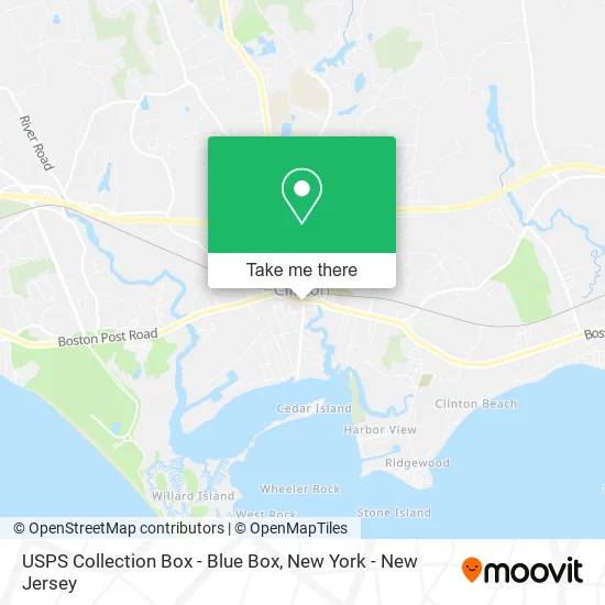 USPS Collection Box - Blue Box map