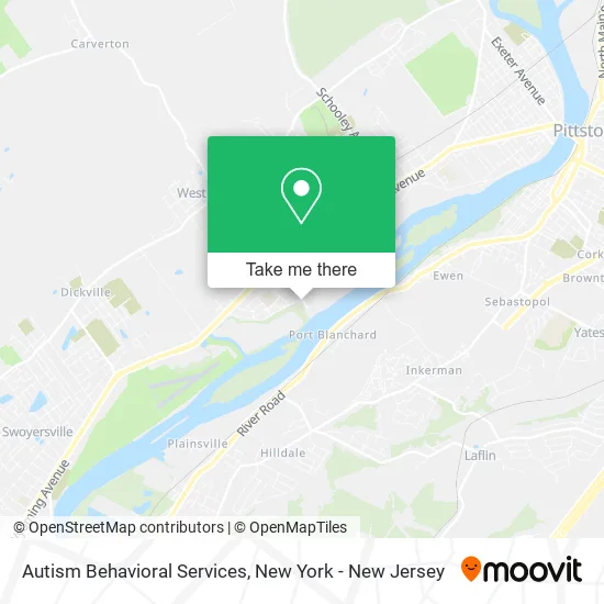 Autism Behavioral Services map