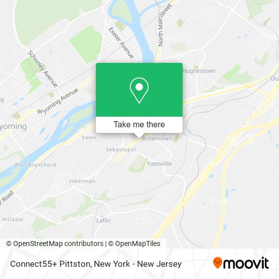 Mapa de Connect55+ Pittston