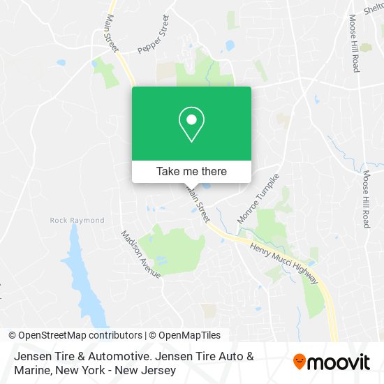 Mapa de Jensen Tire & Automotive. Jensen Tire Auto & Marine