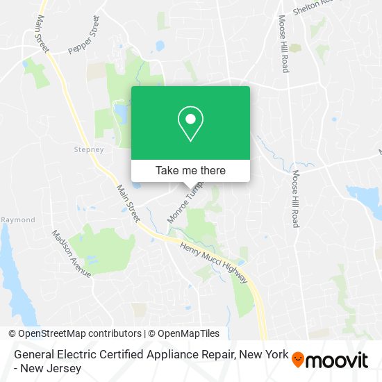 General Electric Certified Appliance Repair map