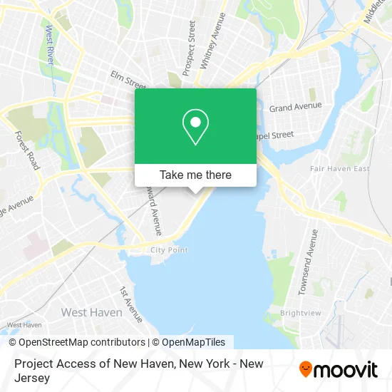 Project Access of New Haven map