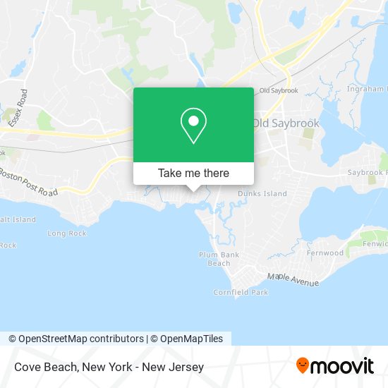 Cove Beach map