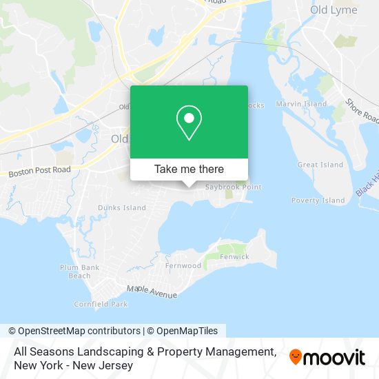 All Seasons Landscaping & Property Management map