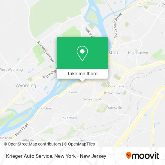 Krieger Auto Service map