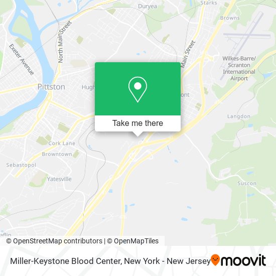 Miller-Keystone Blood Center map