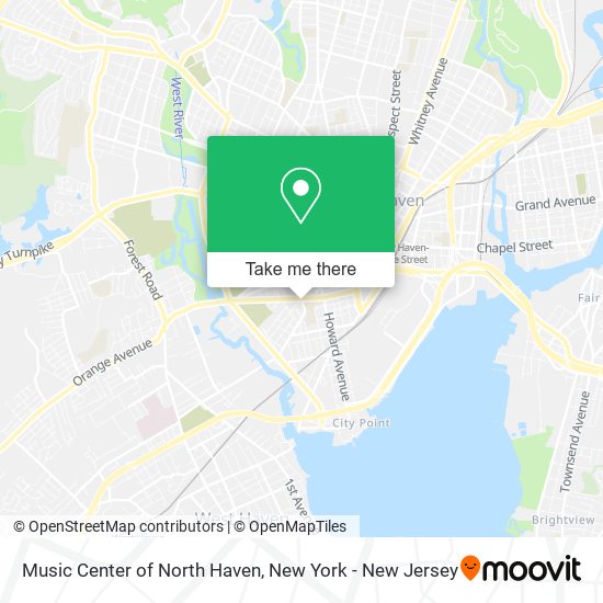 Music Center of North Haven map