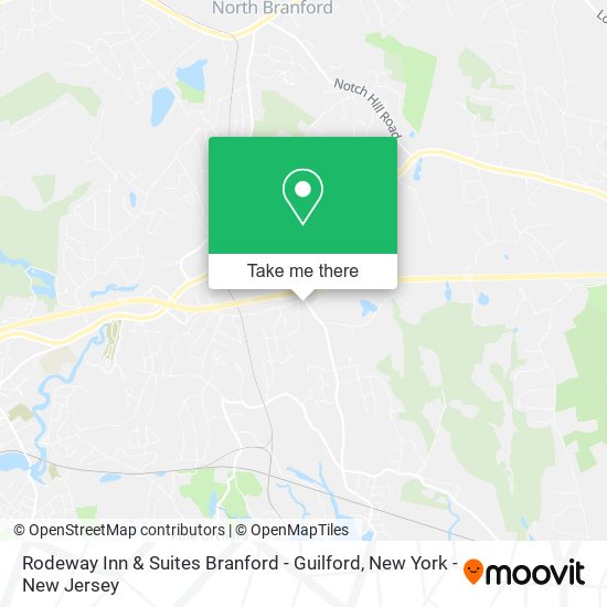 Mapa de Rodeway Inn & Suites Branford - Guilford