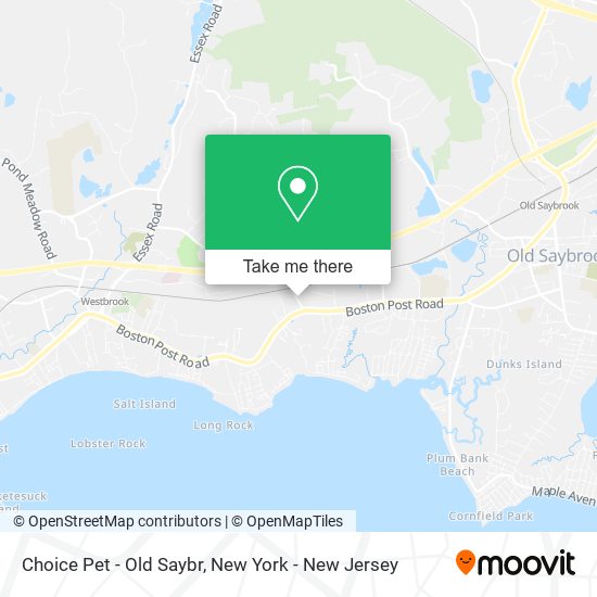 Choice Pet - Old Saybr map