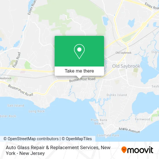 Auto Glass Repair & Replacement Services map