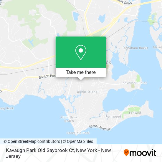 Kavaugh Park Old Saybrook Ct map