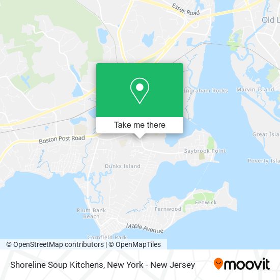 Shoreline Soup Kitchens map