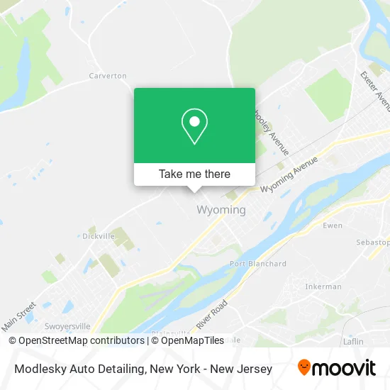 Modlesky Auto Detailing map