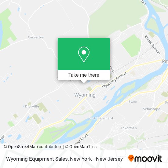 Mapa de Wyoming Equipment Sales