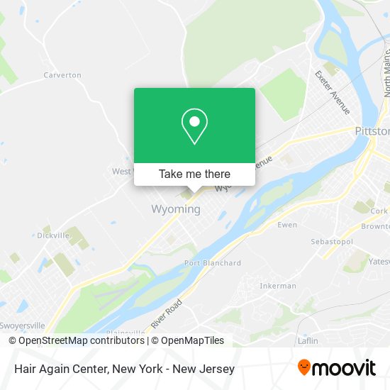 Mapa de Hair Again Center