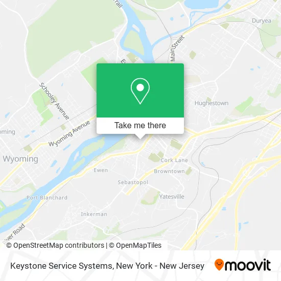 Keystone Service Systems map