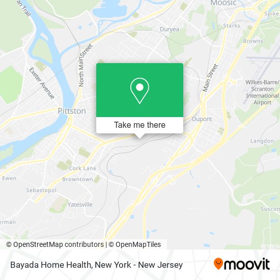 Mapa de Bayada Home Health
