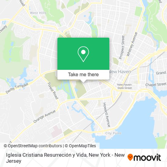 Iglesia Cristiana Resurreción y Vida map