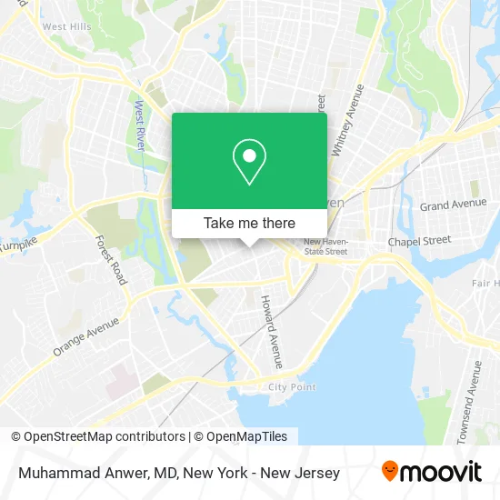 Muhammad Anwer, MD map