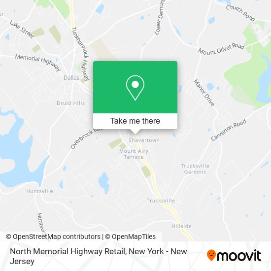 North Memorial Highway Retail map