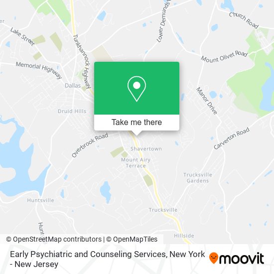 Early Psychiatric and Counseling Services map