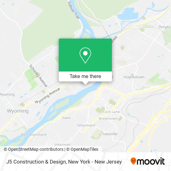 J5 Construction & Design map