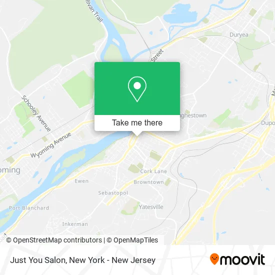Mapa de Just You Salon
