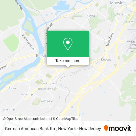 German American Bank Itm map