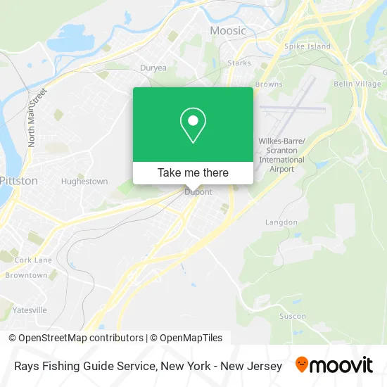 Rays Fishing Guide Service map