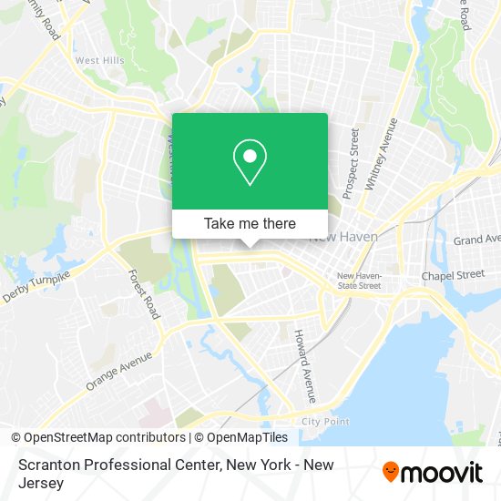 Mapa de Scranton Professional Center