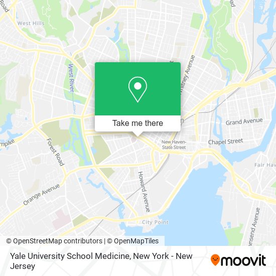 Mapa de Yale University School Medicine
