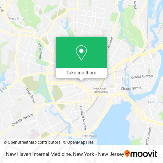 Mapa de New Haven Internal Medicine
