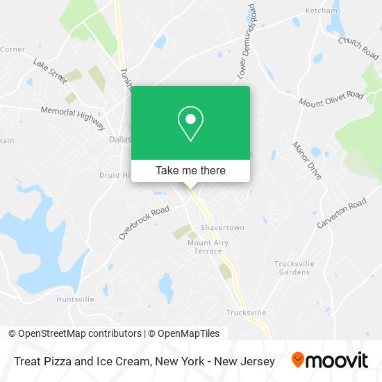 Mapa de Treat Pizza and Ice Cream