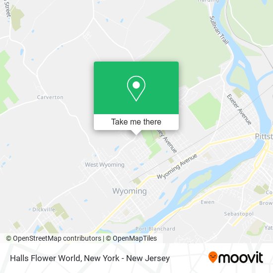 Mapa de Halls Flower World
