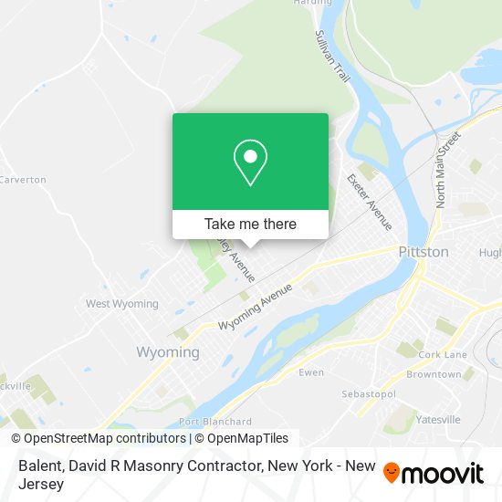 Mapa de Balent, David R Masonry Contractor
